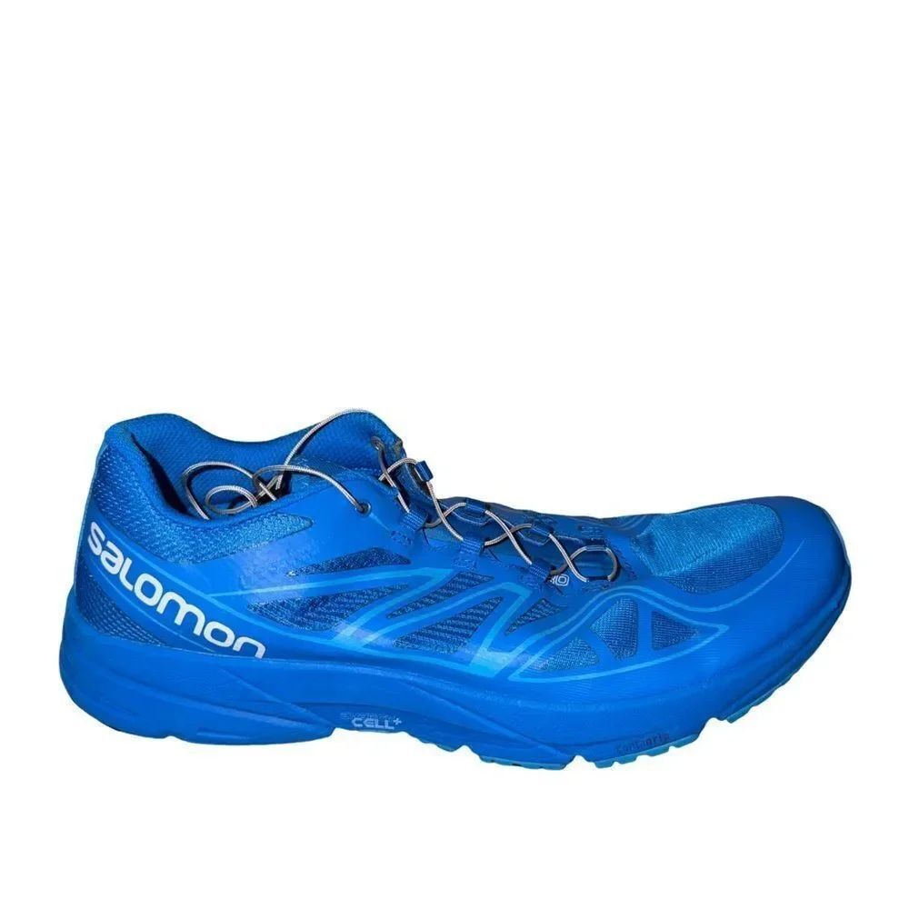 Salomon sonic pro Vibrant Blue Trail Running Shoes size 12.5